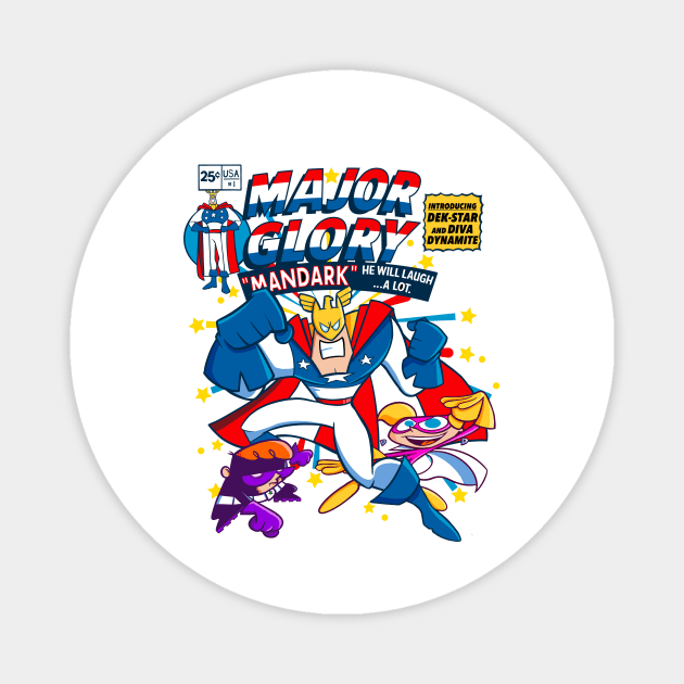 Major Glory Comic Magnet by FOUREYEDESIGN